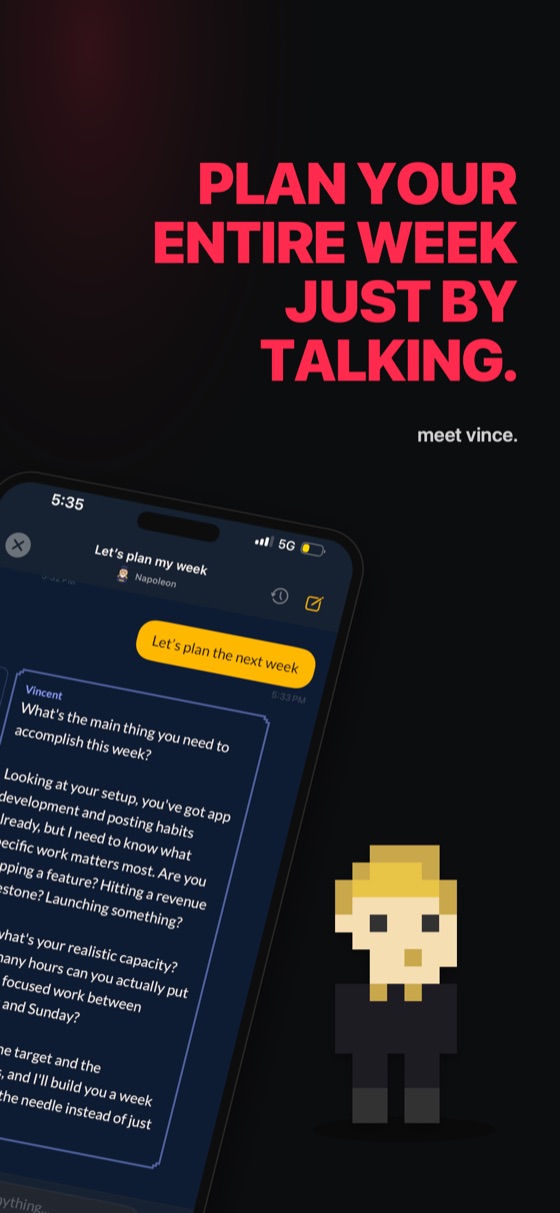 Plan your week by talking